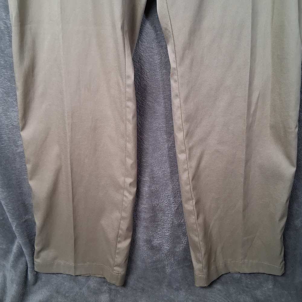 Nike Golf Dri-Fit Flat Front Tech Pants Men Size 36x32 Khaki Beige Straight - Picture 2 of 8